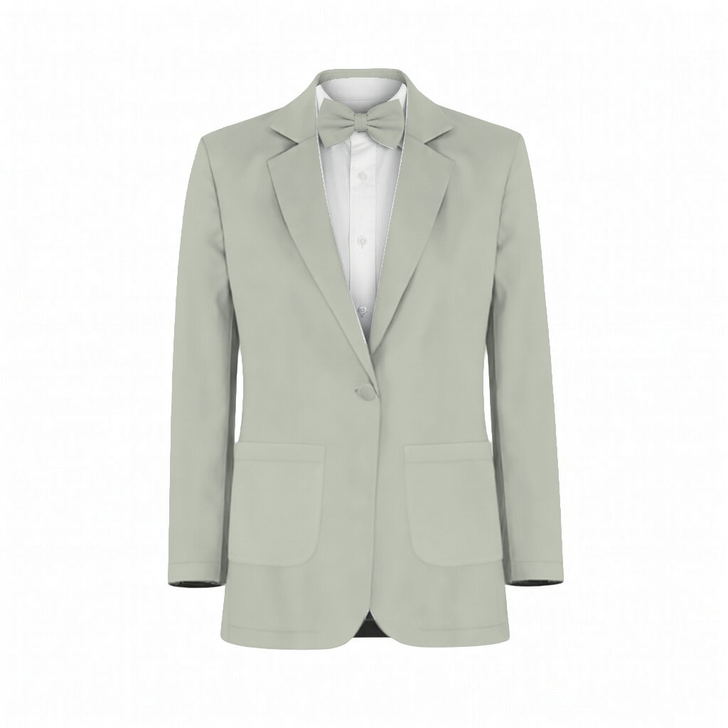 Sage Crepe Suit and Tuxedo – Exact Color Match for Birdy Grey Bridesmaid Dresses - Image 2