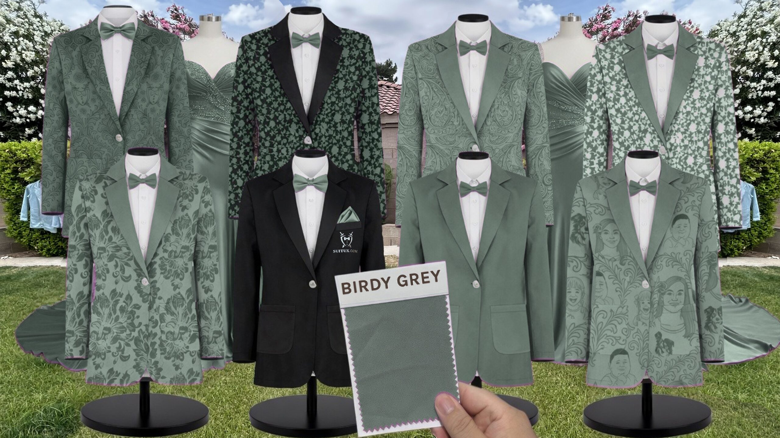 Birdy Grey BirdyGrey Eucalyptus Luxe Stretch Knit suit color match