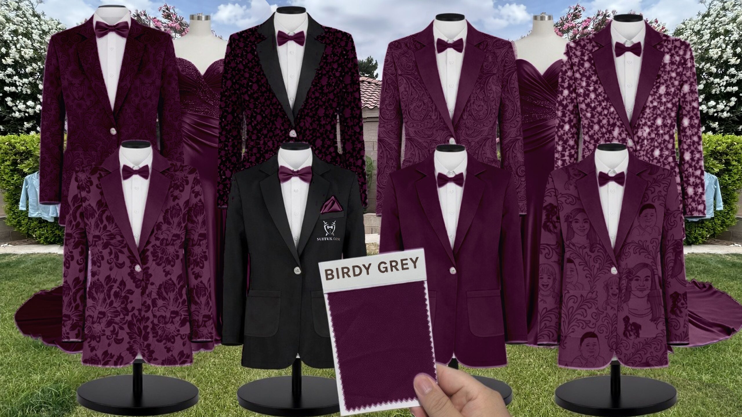 Birdy Grey BirdyGrey Fig Velvet suit color match