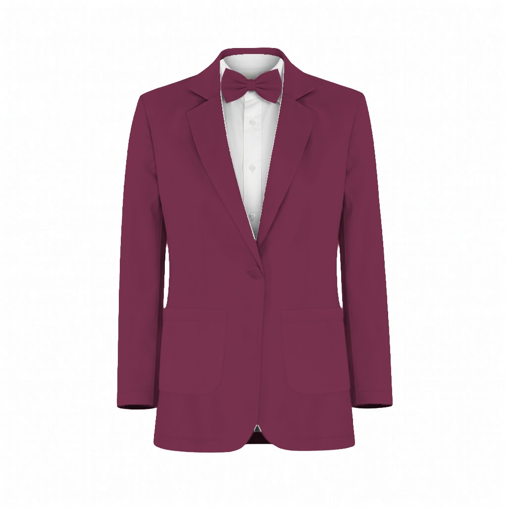 Berry Luxe Stretch Knit Suit and Tuxedo – Exact Color Match for Birdy Grey Bridesmaid Dresses - Image 2