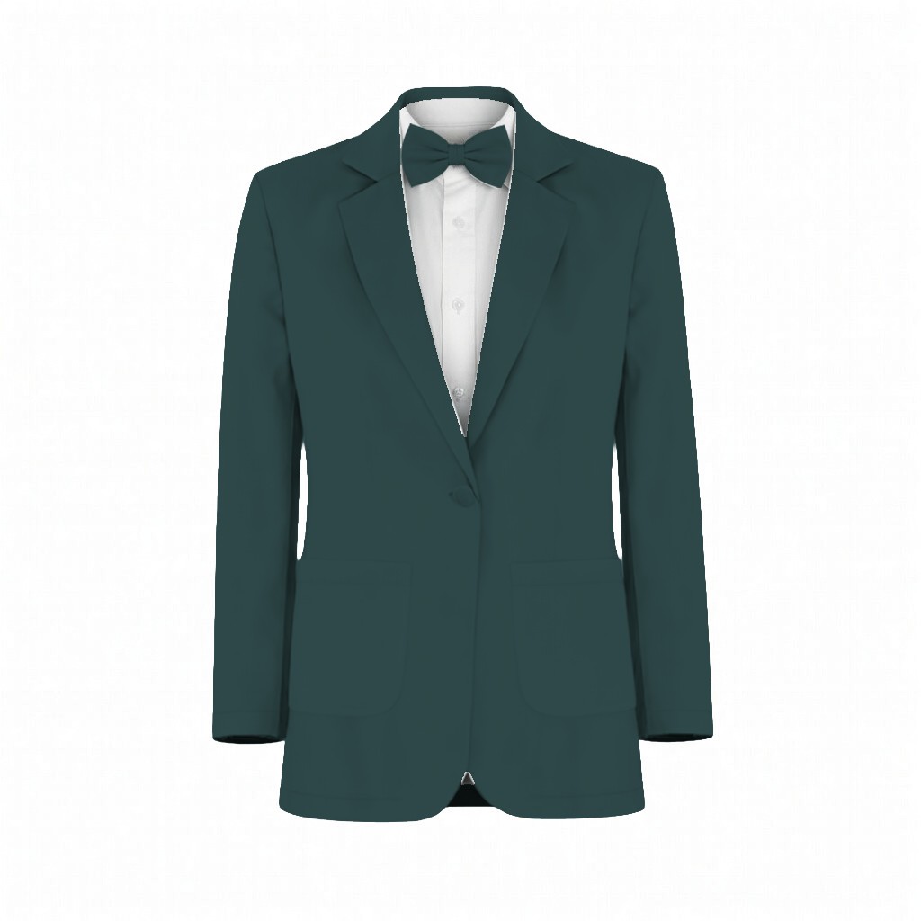Emerald Luxe Stretch Knit Suit and Tuxedo – Exact Color Match for Birdy Grey Bridesmaid Dresses - Image 2