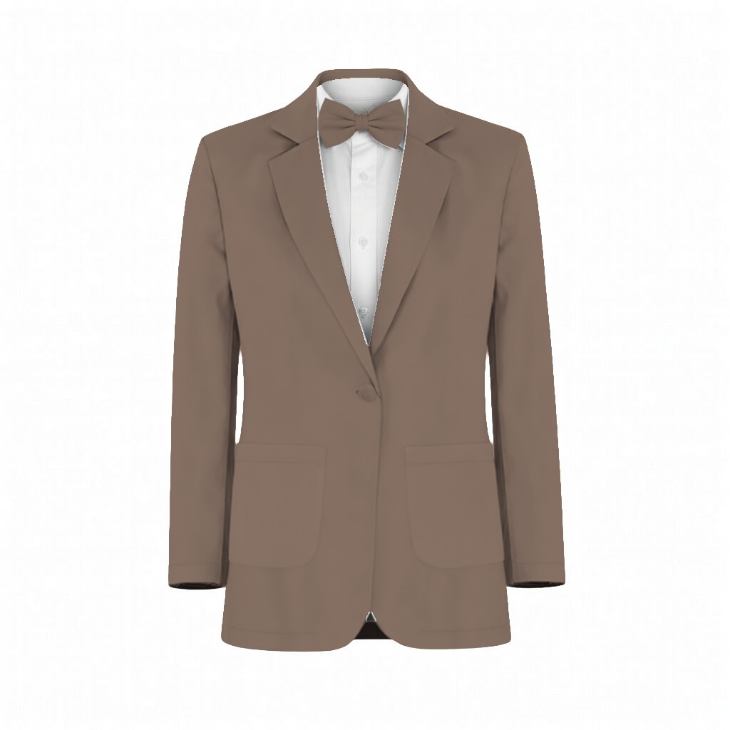 Mocha Luxe Stretch Knit Suit and Tuxedo – Exact Color Match for Birdy Grey Bridesmaid Dresses - Image 2