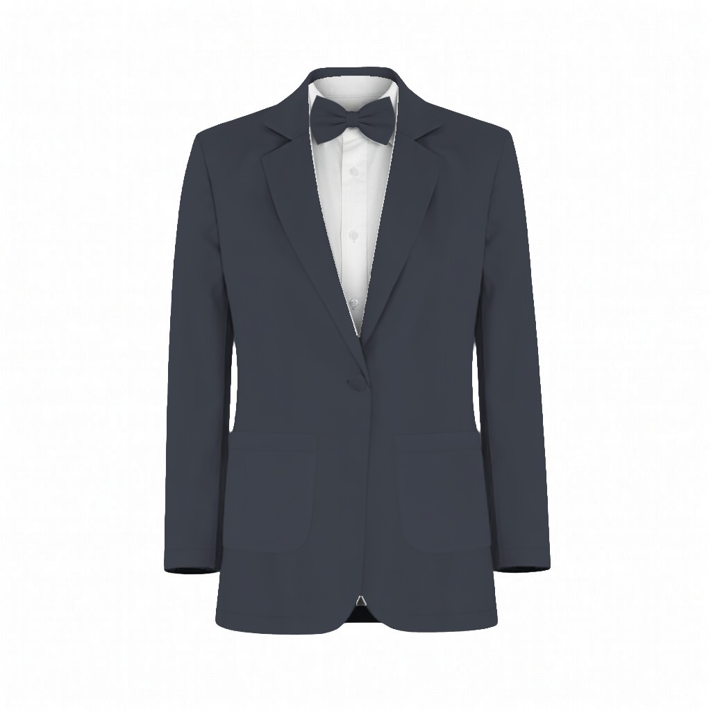Navy Luxe Stretch Knit Suit and Tuxedo – Exact Color Match for Birdy Grey Bridesmaid Dresses - Image 2