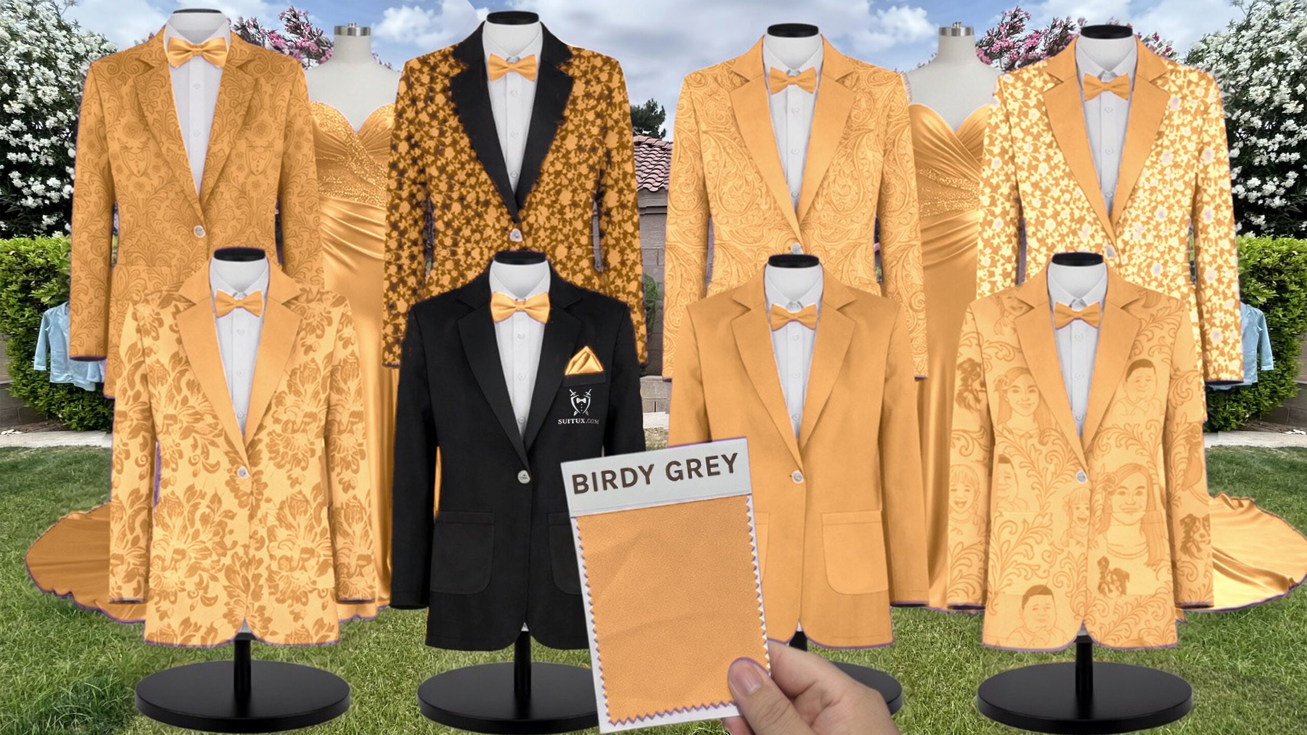 Birdy Grey BirdyGrey Mango Matte Satin suit color match