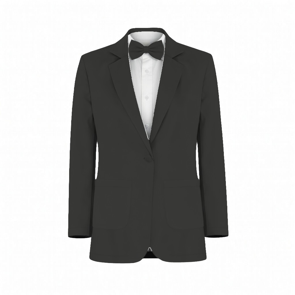 Black Matte Satin Suit and Tuxedo – Exact Color Match for Birdy Grey Bridesmaid Dresses - Image 2