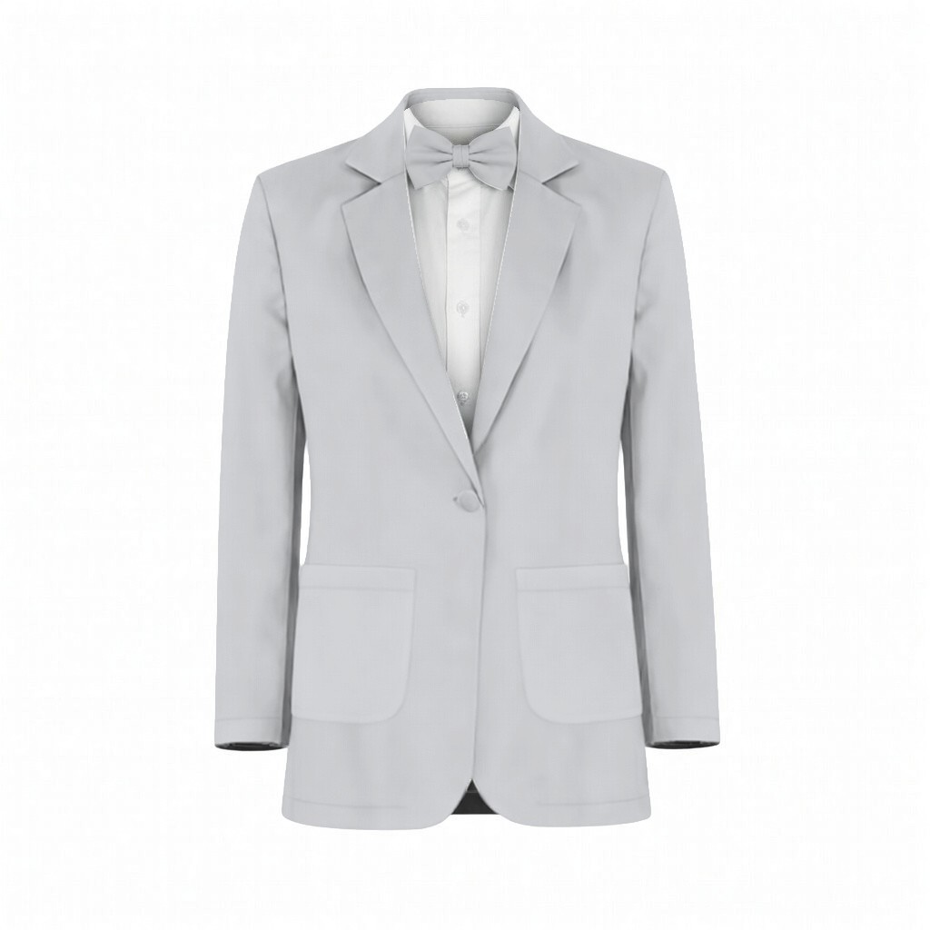 Blue Le Fleur Matte Satin Suit and Tuxedo – Exact Color Match for Birdy Grey Bridesmaid Dresses - Image 2