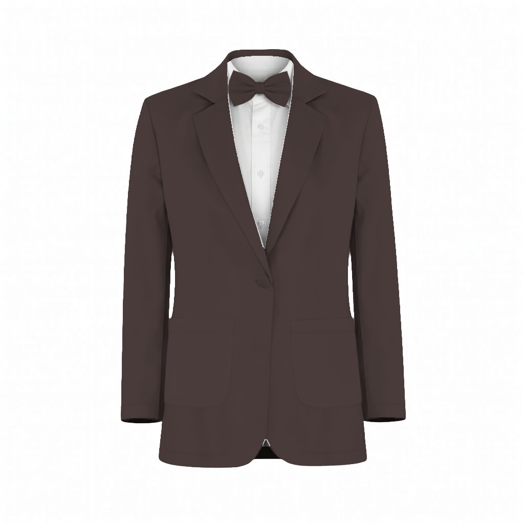 Espresso Matte Satin Suit and Tuxedo – Exact Color Match for Birdy Grey Bridesmaid Dresses - Image 2