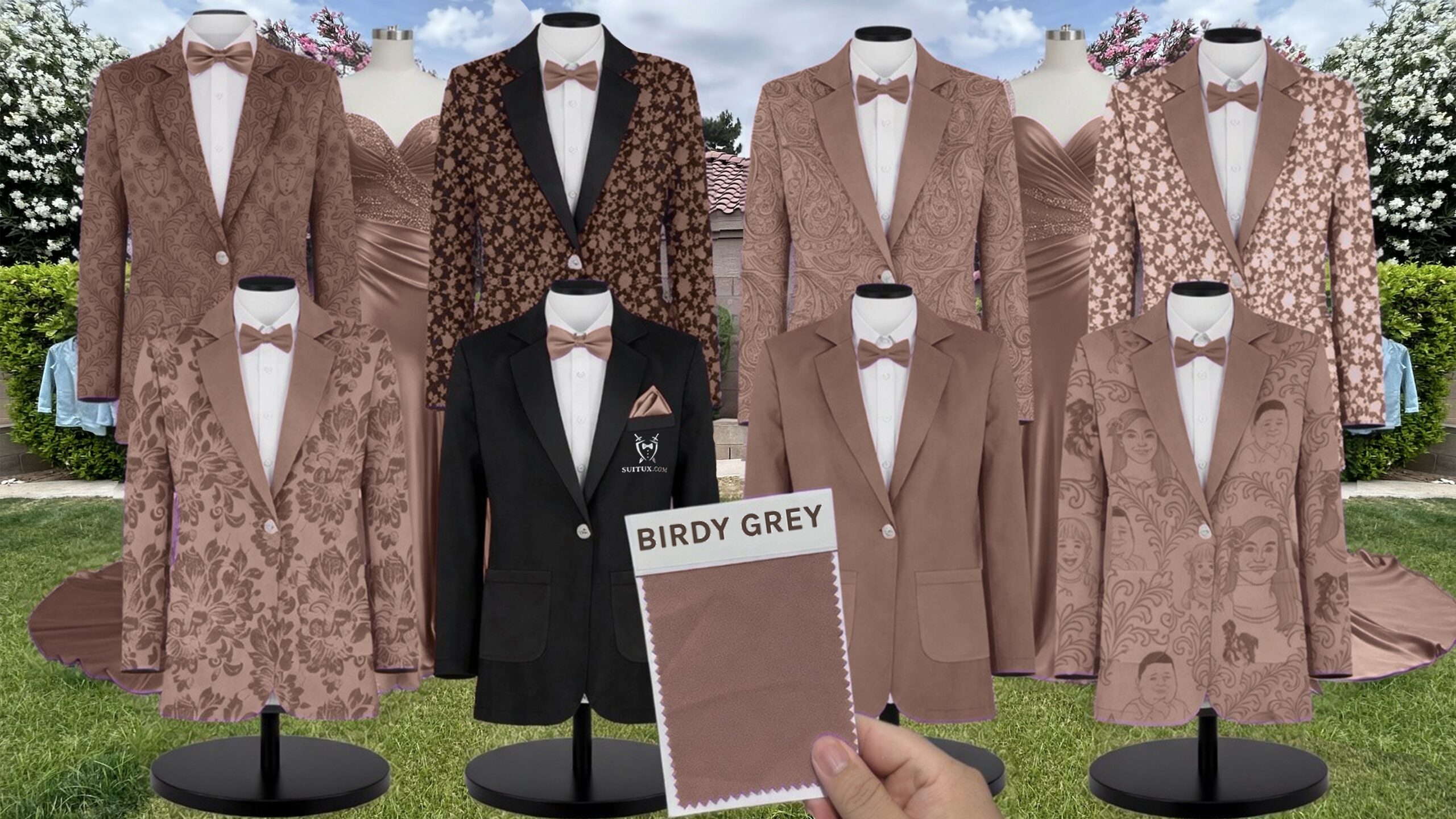 Birdy Grey BirdyGrey Mocha Luxe Stretch Knit suit color match