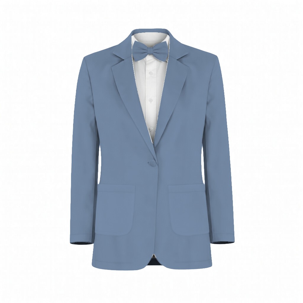 Twilight Shiny Satin Suit and Tuxedo – Exact Color Match for Birdy Grey Bridesmaid Dresses - Image 2