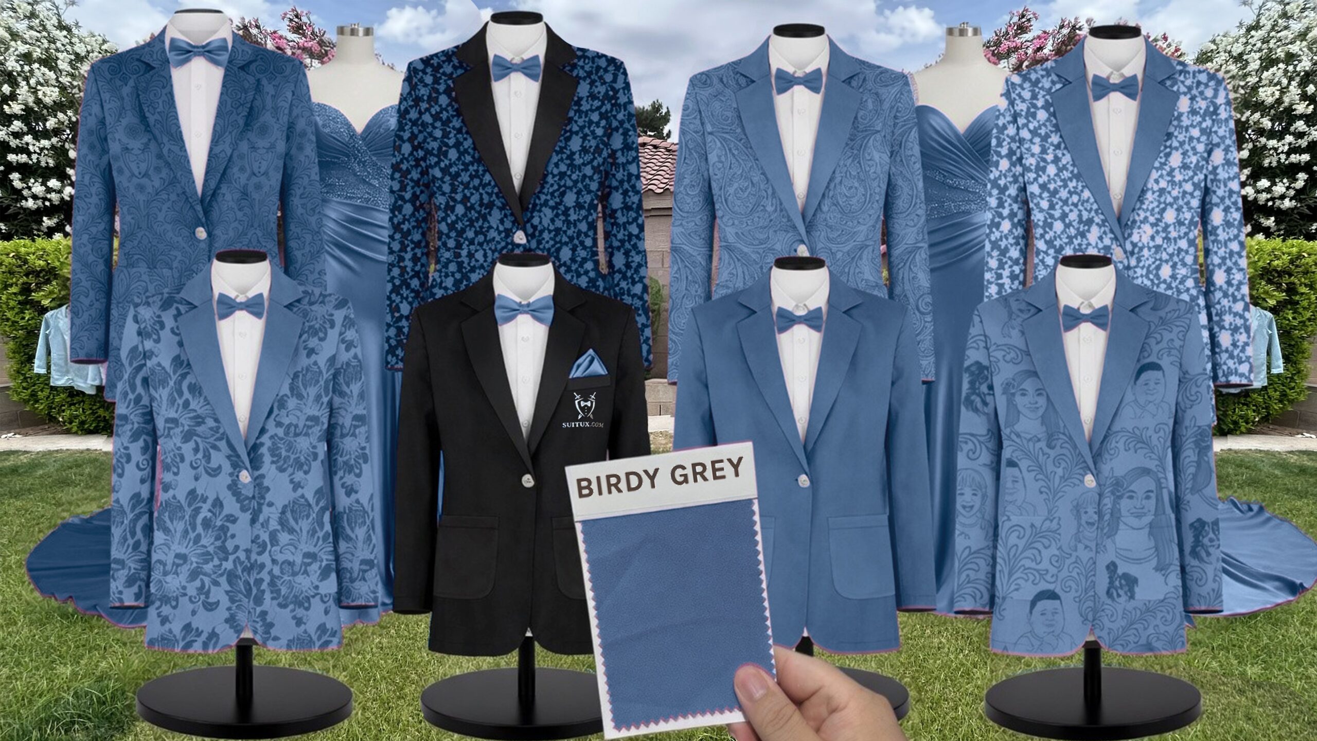 Birdy Grey BirdyGrey Twilight Chiffon suit color match