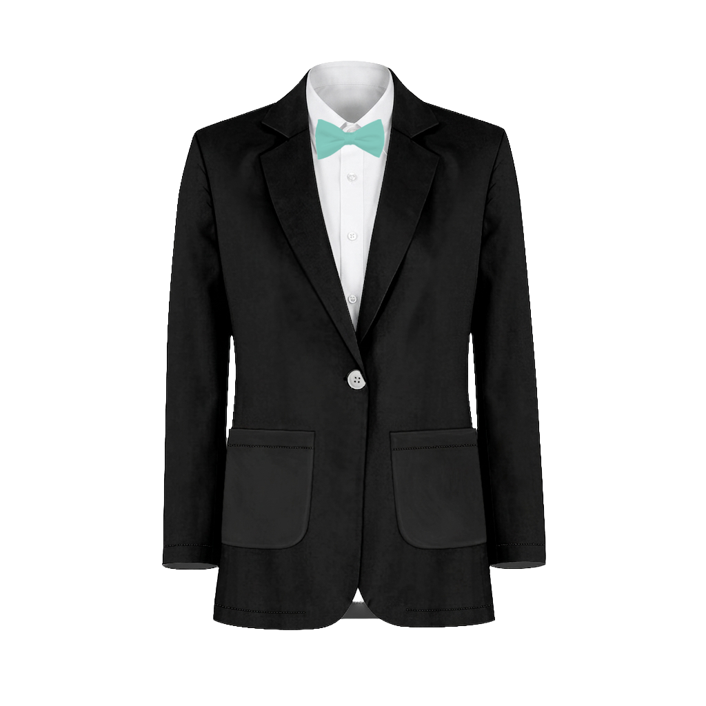 Aquamarine Black Suit and Tuxedo – Exact Color Match for Birdy Grey Bridesmaid Dresses - Image 2