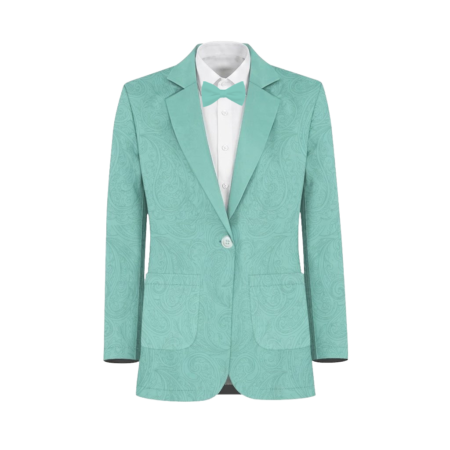 Aquamarine Suits and Tuxedos Matching Birdy Grey Bridesmaid Dresses