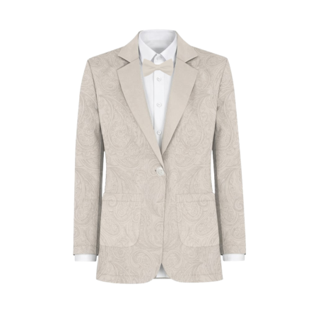Cream Suit and Tuxedo – Exact Color Match for Saks Fifth Avenue Bridesmaid Dresses - Paisley