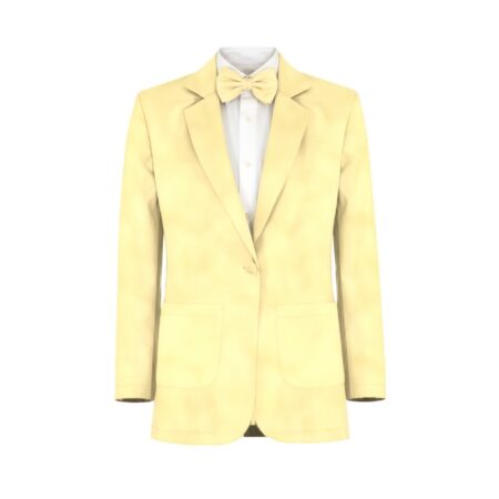 Canary Charmeuse Suit and Tuxedo - Exact Color Match for David's Bridal Bridesmaid Dresses