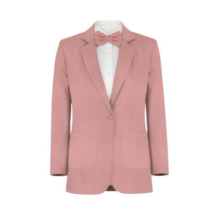 Desert Coral Charmeuse Suit and Tuxedo - Exact Color Match for David's Bridal Bridesmaid Dresses