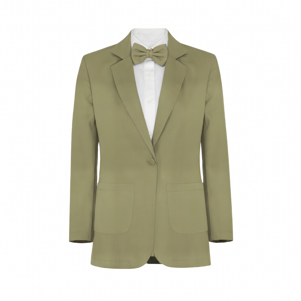 Eucalyptus Mesh Suit and Tuxedo - Exact Color Match for David's Bridal Bridesmaid Dresses - Image 2