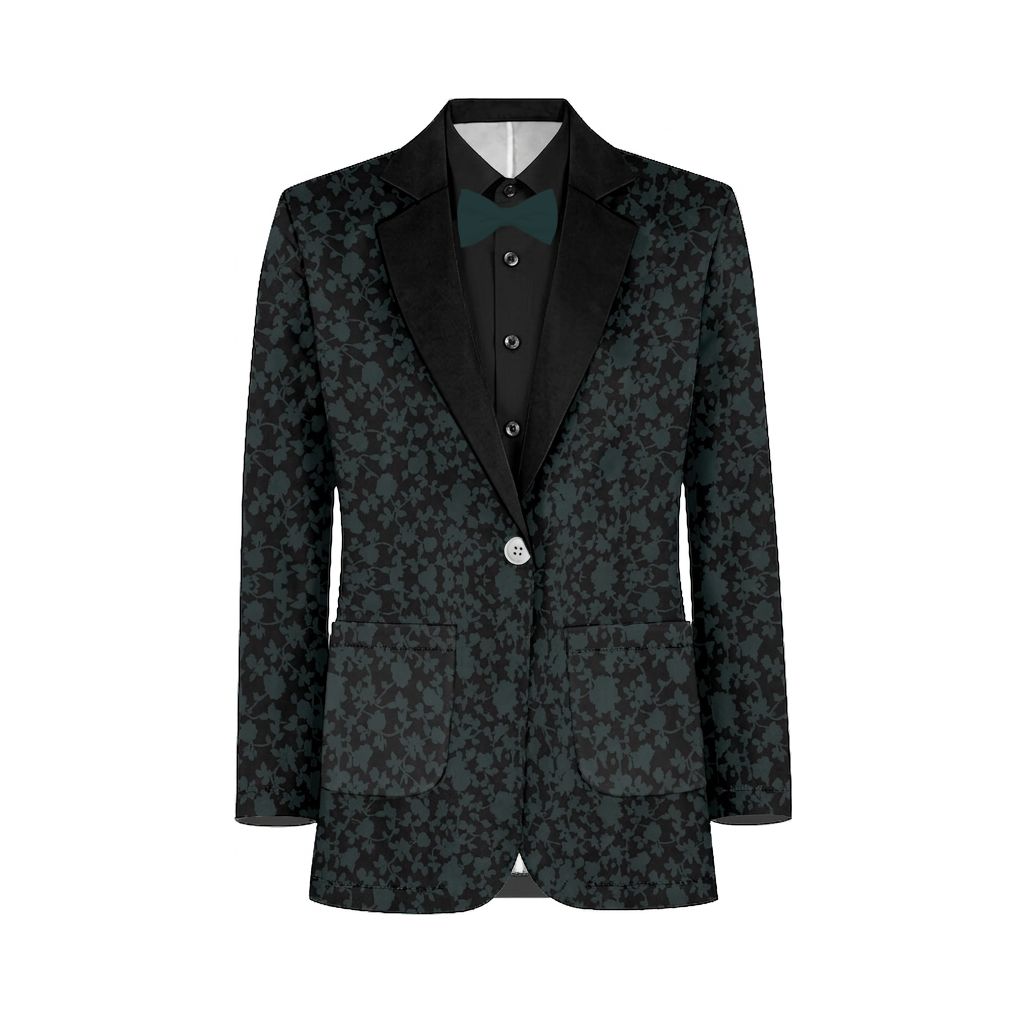 Gem Black Vines Suit and Tuxedo – Exact Color Match for David's Bridal Bridesmaid Dresses - Image 2