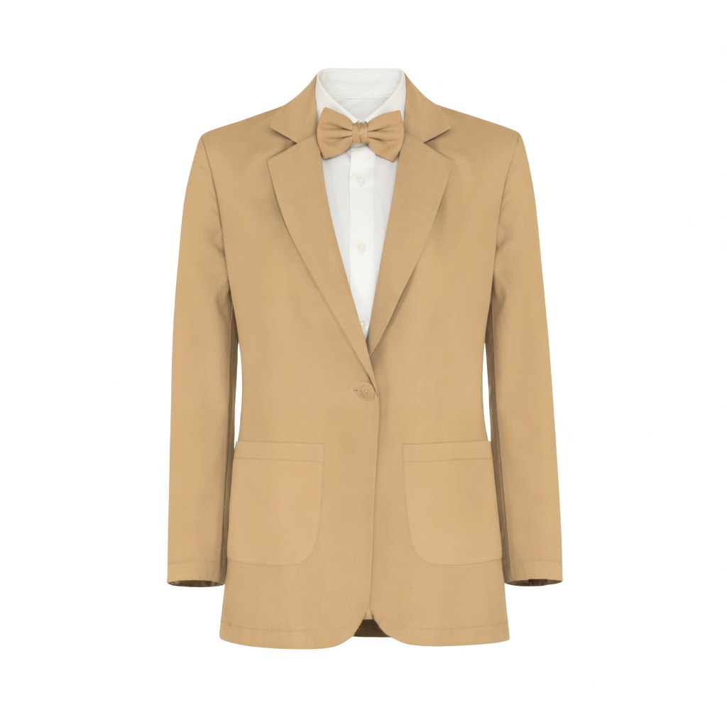 Azazie Chiffon Gold Suit and Tuxedo – Exact Color Match for Azazie Dresses - Image 2