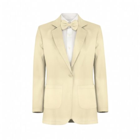 Ivory Charmeuse Suit and Tuxedo - Exact Color Match for David's Bridal Bridesmaid Dresses