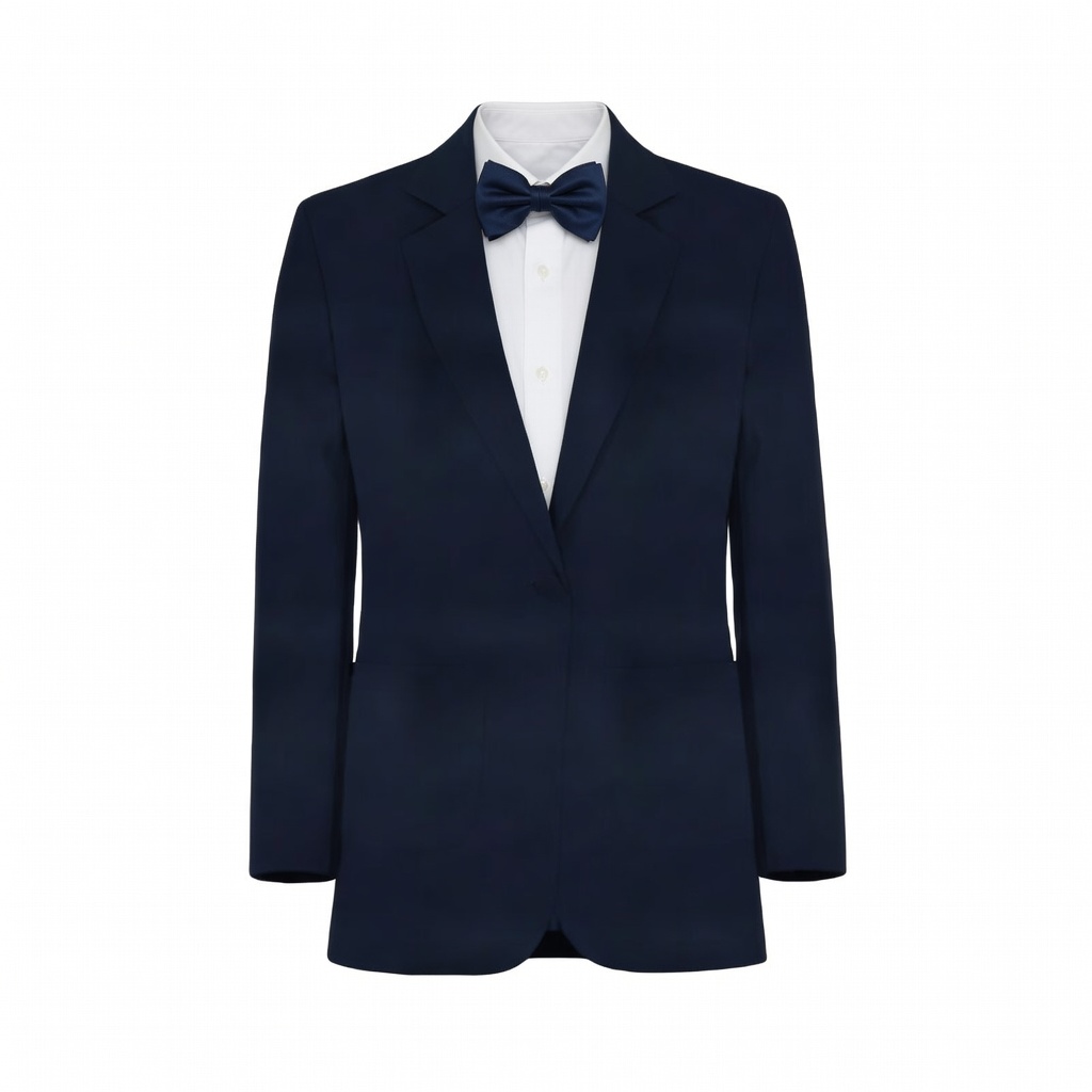 Marine Charmeuse Suit and Tuxedo - Exact Color Match for David's Bridal Bridesmaid Dresses - Image 2