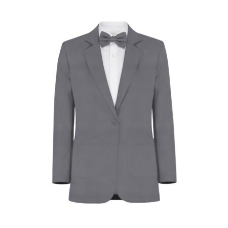 Pewter Charmeuse Suit and Tuxedo - Exact Color Match for David's Bridal Bridesmaid Dresses