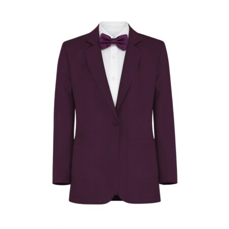 Plum Chiffon Suit and Tuxedo - Exact Color Match for David's Bridal Bridesmaid Dresses