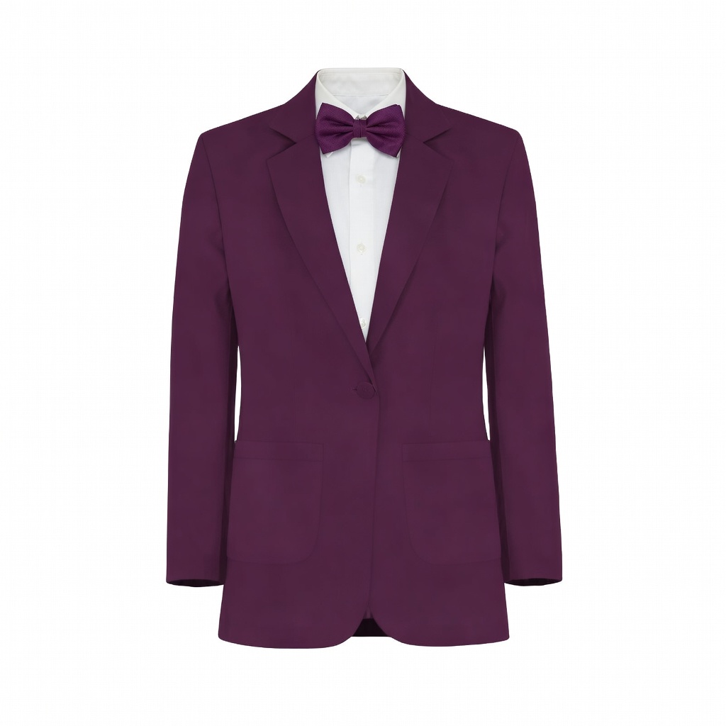 Plum Mesh Suit and Tuxedo - Exact Color Match for David's Bridal Bridesmaid Dresses - Image 2