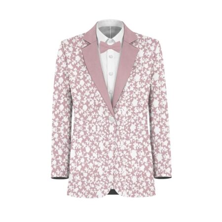 Quartz White Vines Suit and Tuxedo – Exact Color Match for David's Bridal Bridesmaid Dresses