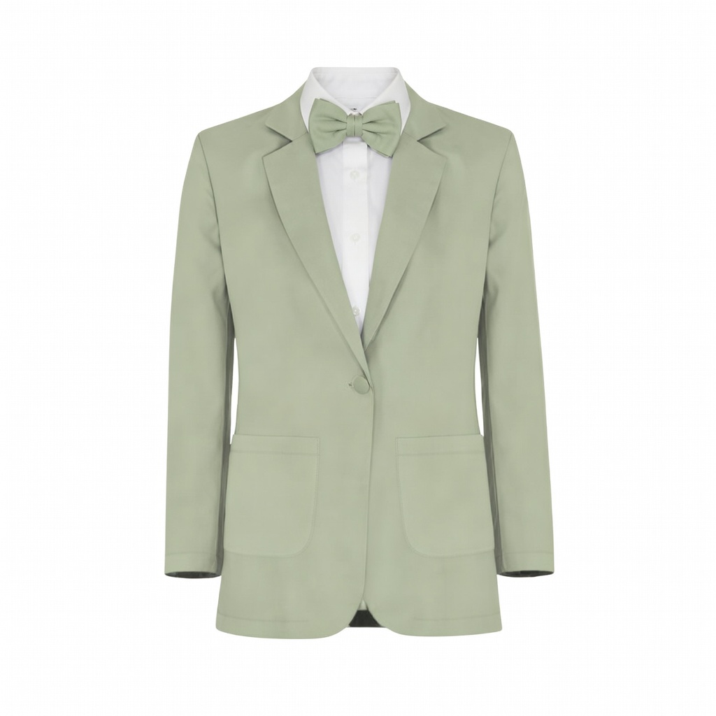 Sage Chiffon Suit and Tuxedo - Exact Color Match for David's Bridal Bridesmaid Dresses - Image 2
