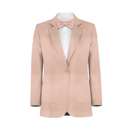 Sand Charmeuse Suit and Tuxedo - Exact Color Match for David's Bridal Bridesmaid Dresses
