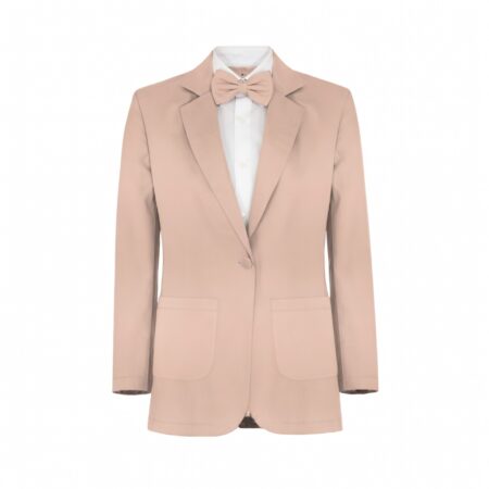 Sand Mesh Suit and Tuxedo - Exact Color Match for David's Bridal Bridesmaid Dresses