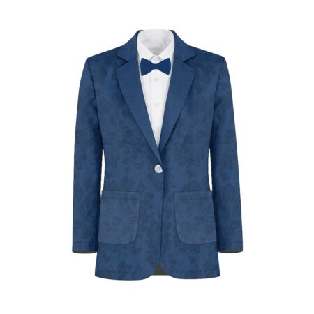Sapphire Shrubbery Suit and Tuxedo – Exact Color Match for David's Bridal Bridesmaid Dresses