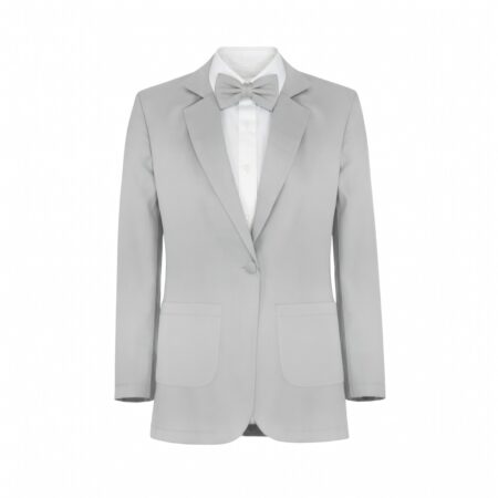 Silver Chiffon Suit and Tuxedo - Exact Color Match for David's Bridal Bridesmaid Dresses