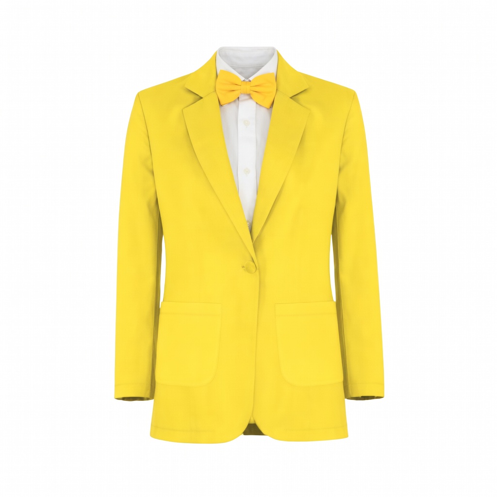 Sunflower Chiffon Suit and Tuxedo - Exact Color Match for David's Bridal Bridesmaid Dresses - Image 2