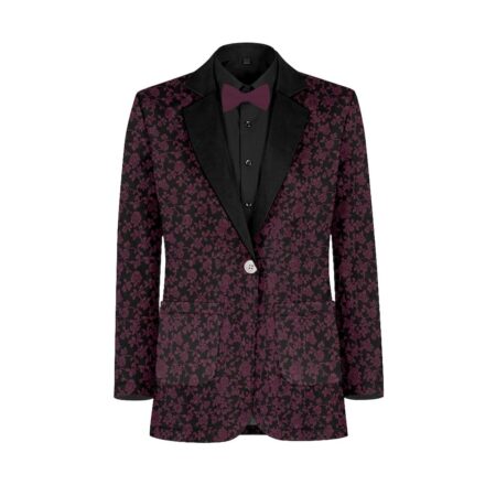 Wine Black Vines Suit and Tuxedo – Exact Color Match for David's Bridal Bridesmaid Dresses