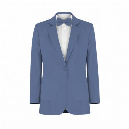 French Blue Lux Charmeuse Suit and Tuxedo – Exact Color Match for Dessy Bridesmaid Dresses