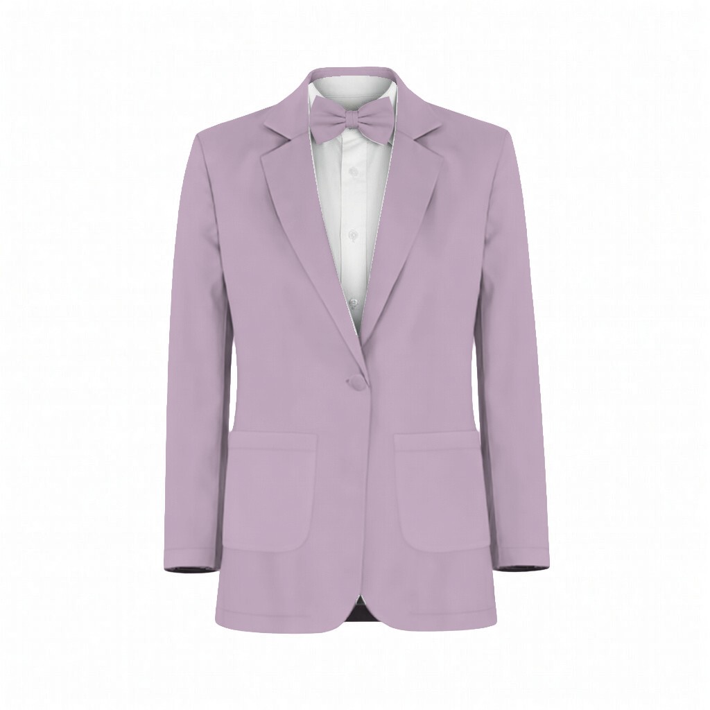 Pale Purple Lux Charmeuse Suit and Tuxedo – Exact Color Match for Dessy Bridesmaid Dresses