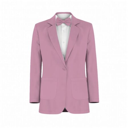 Powder Pink Lux Charmeuse Suit and Tuxedo – Exact Color Match for Dessy Bridesmaid Dresses