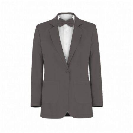 Caviar Gray Lux Velvet Suit and Tuxedo – Exact Color Match for Dessy Bridesmaid Dresses