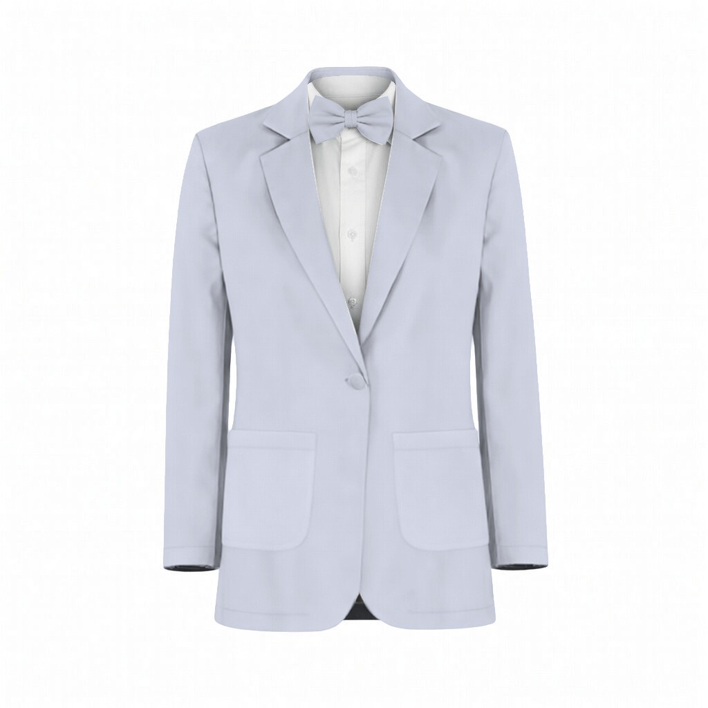 Silver Dove Luxe Stretch Satin Suit and Tuxedo – Exact Color Match for Dessy Bridesmaid Dresses - Image 2