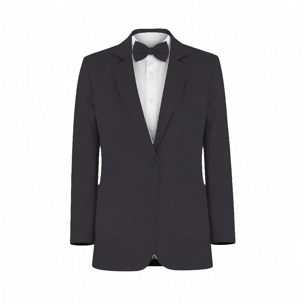 Black Satin Twill Suit and Tuxedo – Exact Color Match for Dessy Bridesmaid Dresses - Image 2