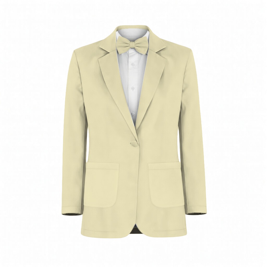 Butter Yellow Satin Twill Suit and Tuxedo – Exact Color Match for Dessy Bridesmaid Dresses - Image 2