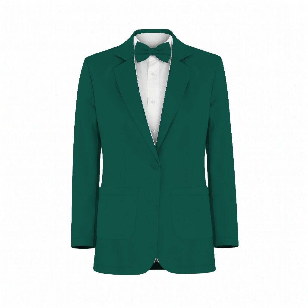 Hunter Green Satin Twill Suit and Tuxedo – Exact Color Match for Dessy Bridesmaid Dresses - Image 2