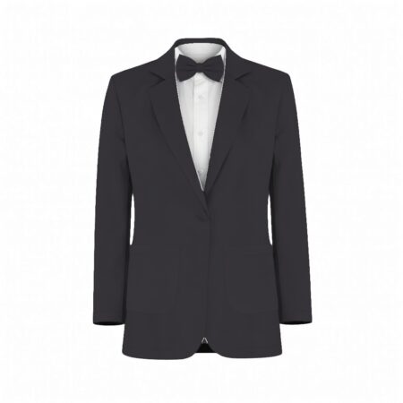 Black Whisper Satin Suit and Tuxedo – Exact Color Match for Dessy Bridesmaid Dresses