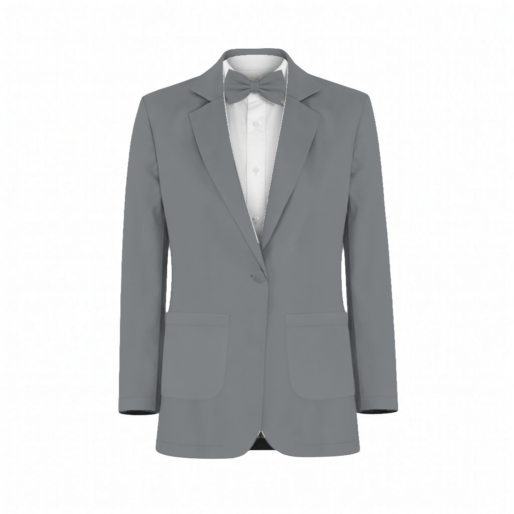 Dove Chiffon Suit and Tuxedo – Exact Color Match for Kennedy Blue Bridesmaid Dresses - Image 2