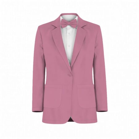 Dusty Pink Chiffon Suit and Tuxedo – Exact Color Match for Kennedy Blue Bridesmaid Dresses