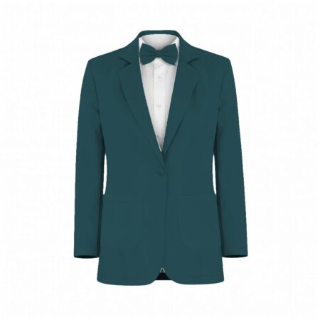 Teal Chiffon Suit and Tuxedo – Exact Color Match for Kennedy Blue Bridesmaid Dresses