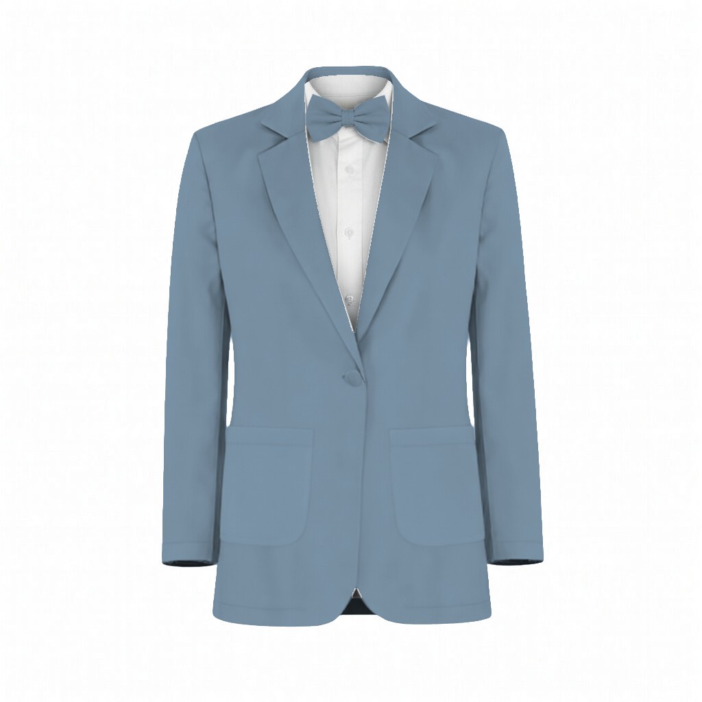 platinum blue floral kennedy Chiffon Suit and Tuxedo – Exact Color Match for Kennedy Blue Bridesmaid Dresses - Image 2