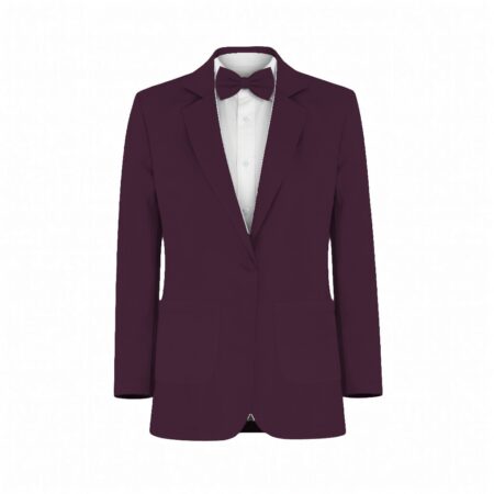 Eggplant Luxe Satin Suit and Tuxedo – Exact Color Match for Kennedy Blue Bridesmaid Dresses