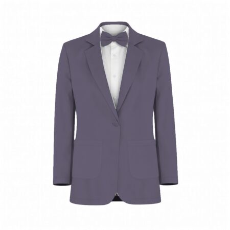 Amethyst Satin Suit and Tuxedo – Exact Color Match for Kennedy Blue Bridesmaid Dresses